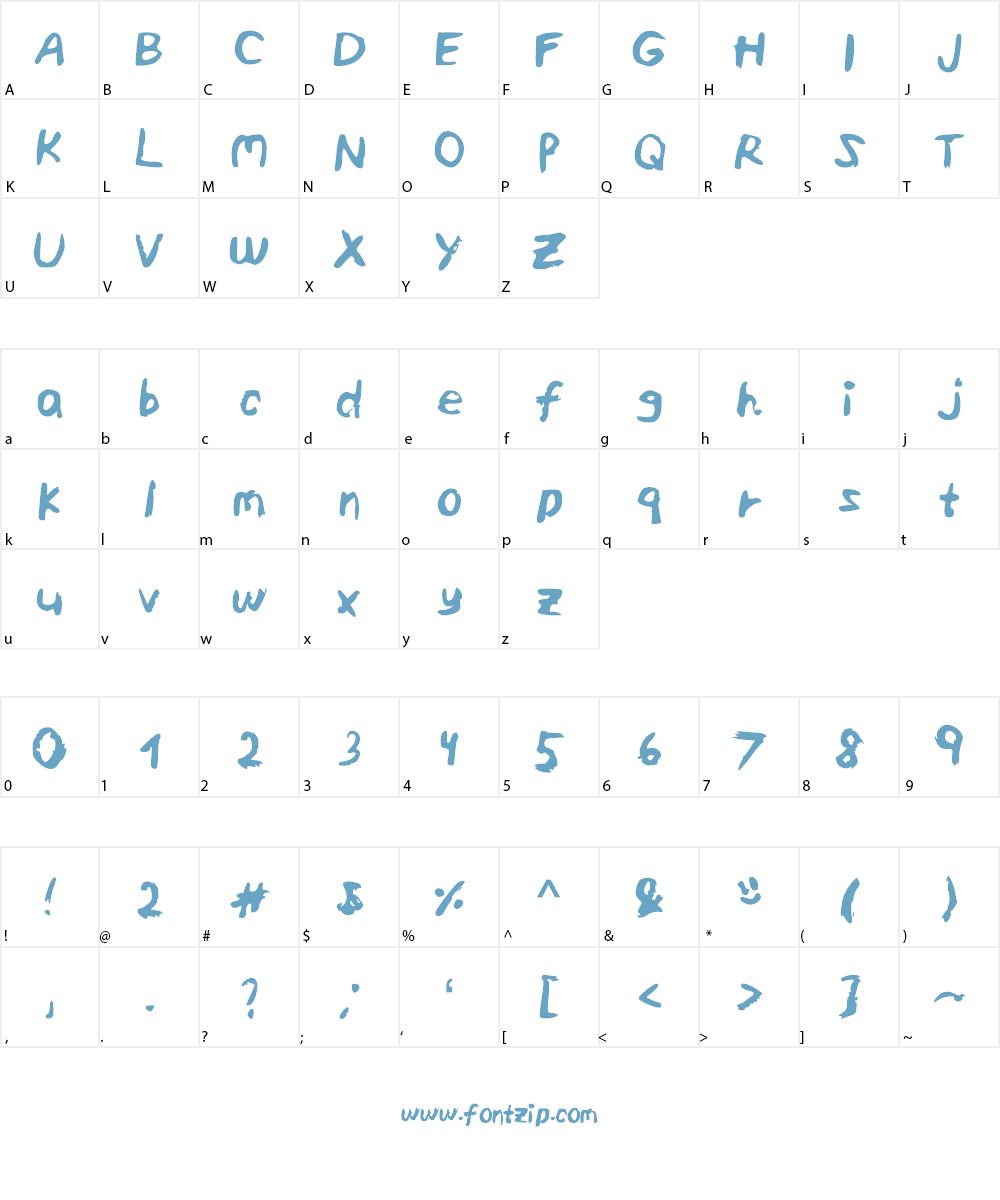 ELF_Crazy_and_Sunny_Lemon_Life Font Character